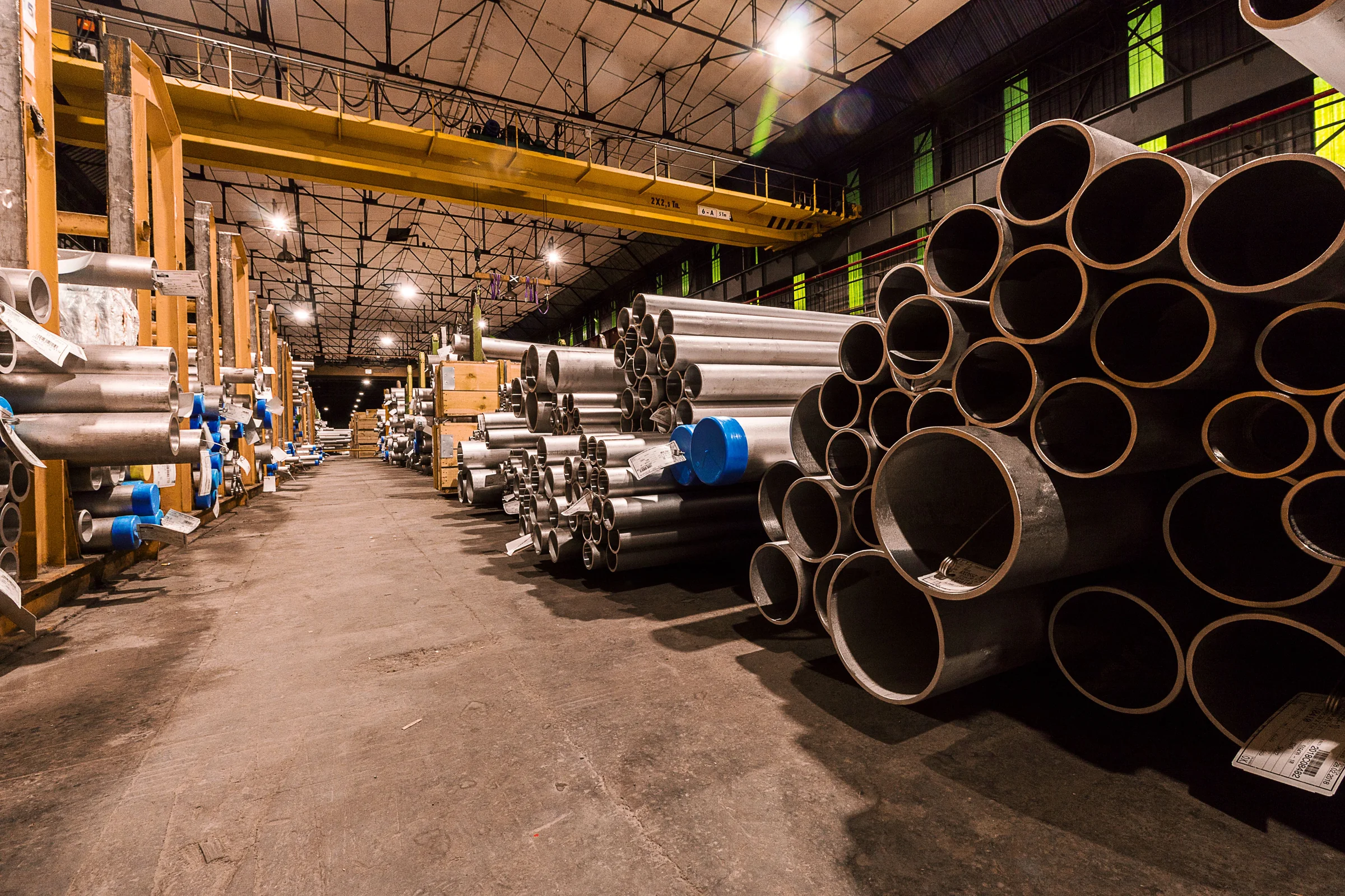 Steel warehouse inventory